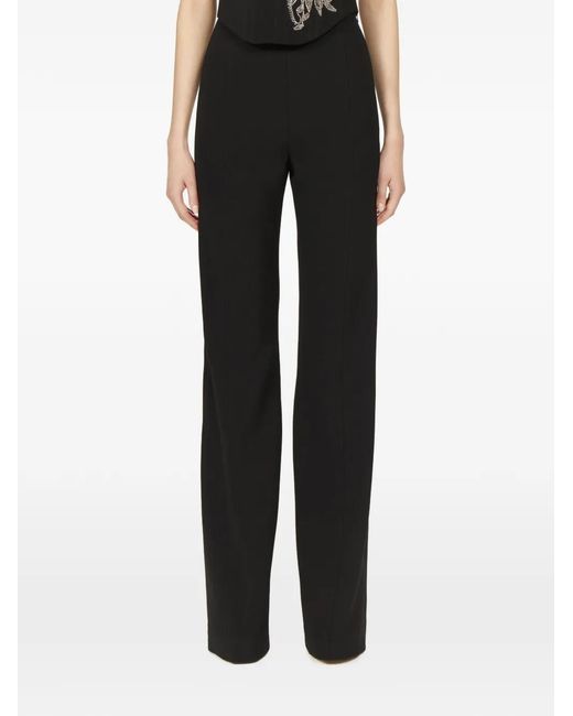 Costarellos Black Maree Tailored Crepe Trousers