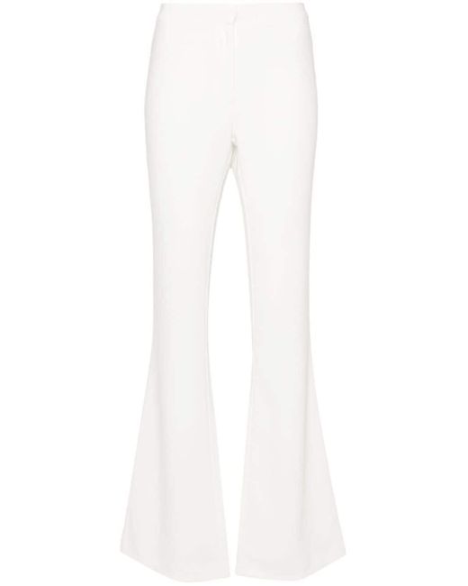 Pantalon à design évasé ANDREADAMO en coloris White