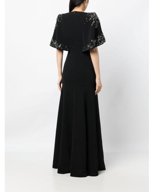 Jenny Packham Maxi-jurk Met Pailletten in het Black