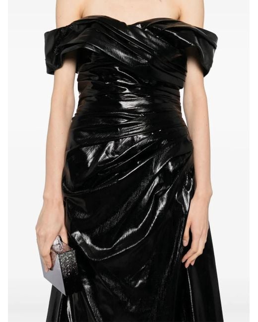 Saiid Kobeisy Black Strapless Long Dress
