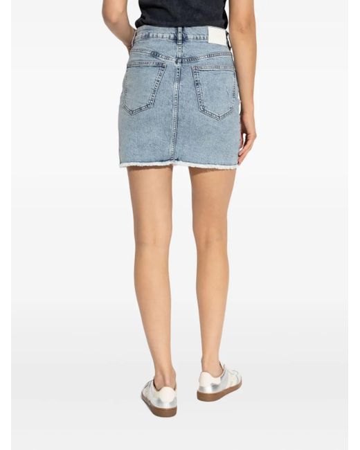 Gestuz Blue Gzdea High-Rise Denim Skirt