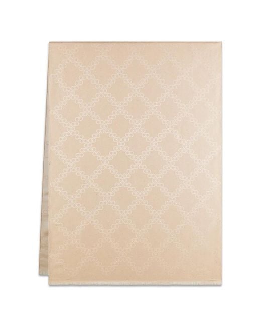 Ferragamo Natural Gancini Jacquard Stole