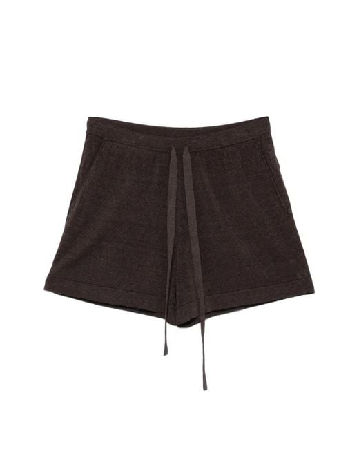 P.A.R.O.S.H. Brown Short À Taille À Lien De Resserrage