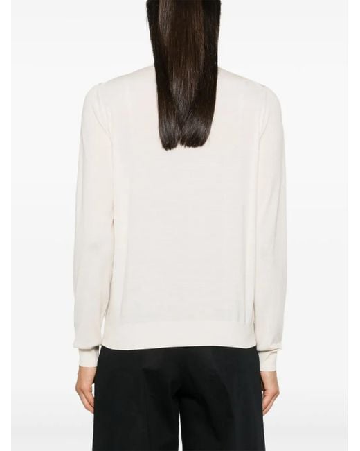 The Row White Heva Sweater