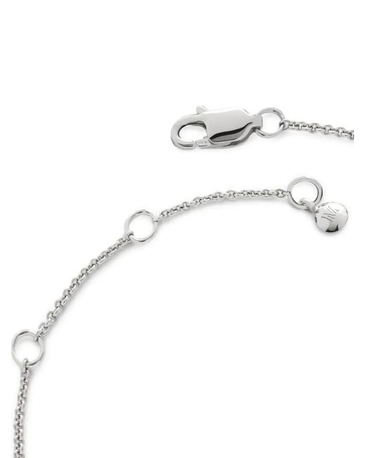 Monica Vinader White August Peridot Birthstone Bracelet