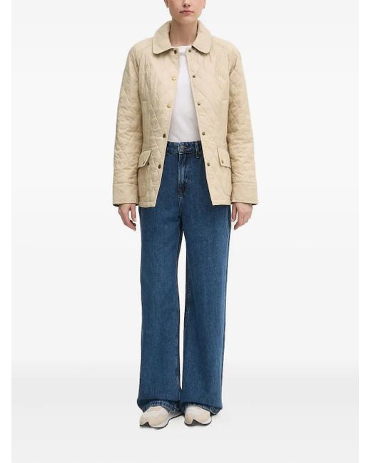 Barbour Blue Wide-Leg Cotton Jeans
