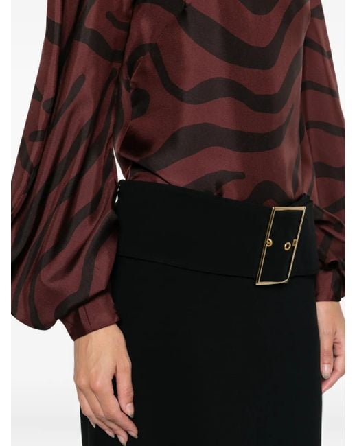 Raquel Diniz Red Silk Top