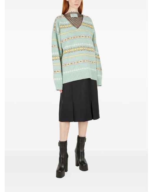 Raf Simons Black A-Line Midi Skirt