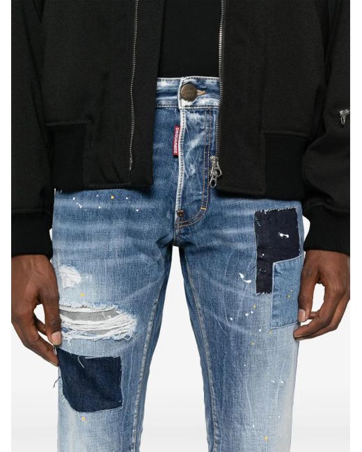 DSquared² Blue Cool Guy Slim-Fit Jeans for men