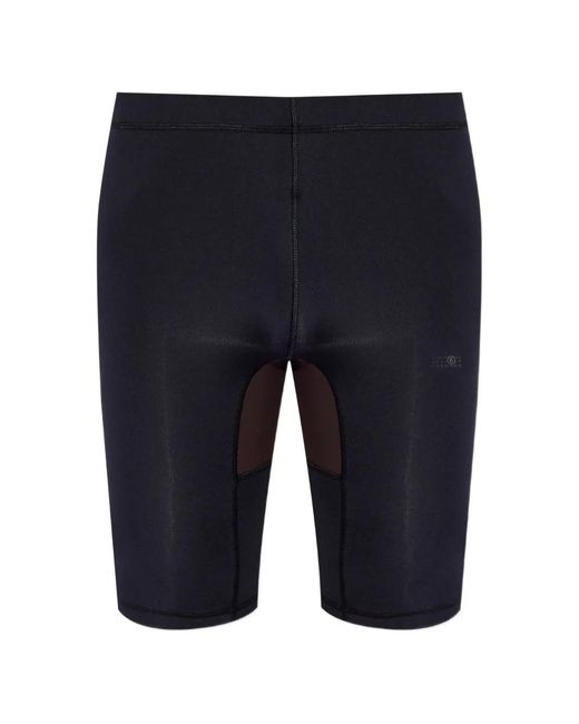 MM6 by Maison Margiela Blue Logo-Print Swim Shorts for men