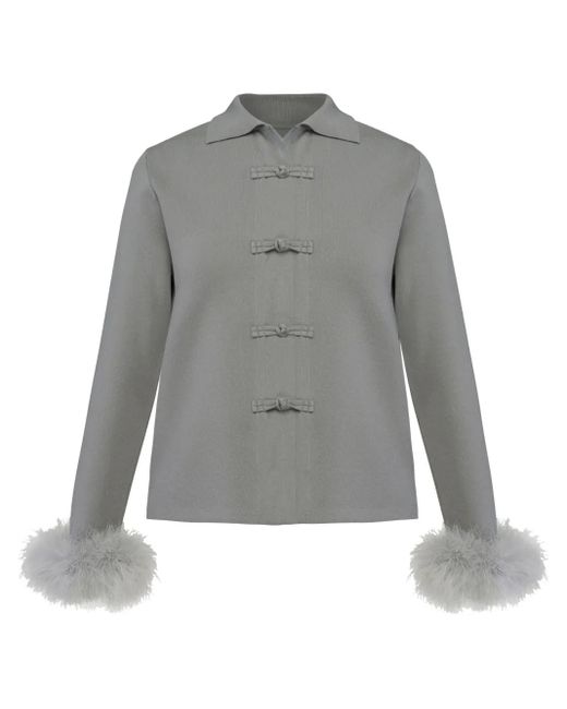 Sleeper Gray Crane Cardigan