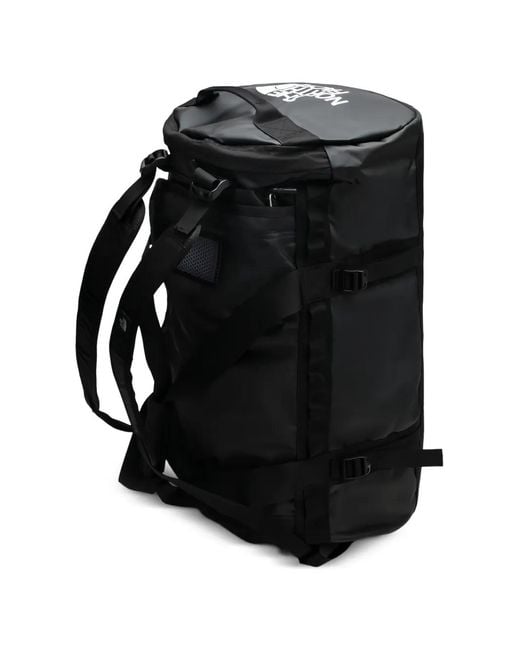 The North Face Black Logo-Print Duffle Bag for men