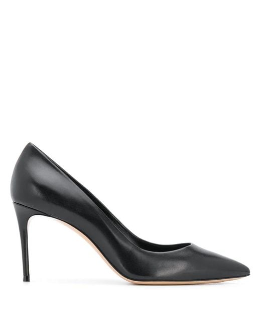 Casadei Black Pointed Toe Pumps