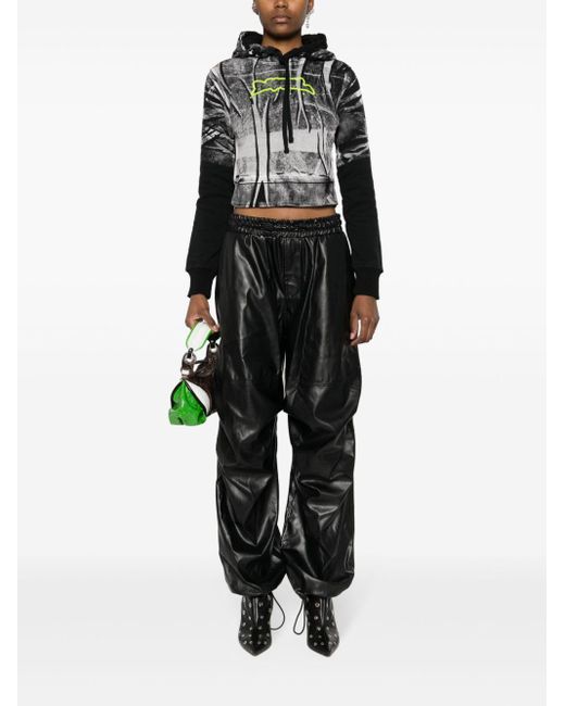 DIESEL P-Marty-Lthf Cargo Trousers in Black | Lyst