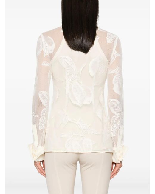 Sportmax White Asti Mesh Shirt