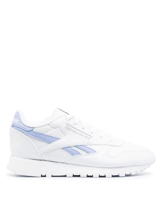 Reebok White Panelled Low-Top Sneakers
