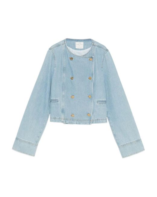 Forte_forte Blue Double-Breasted Jacket