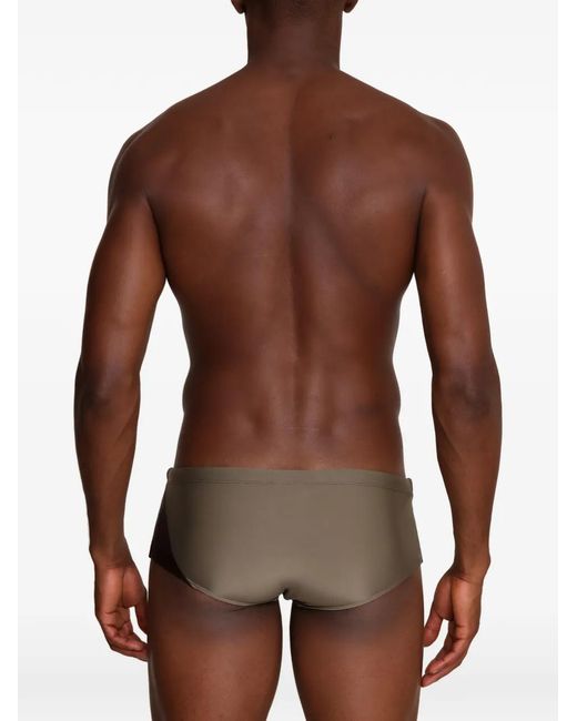 Amir Slama Brown Two-Toned Swimming Trunks for men