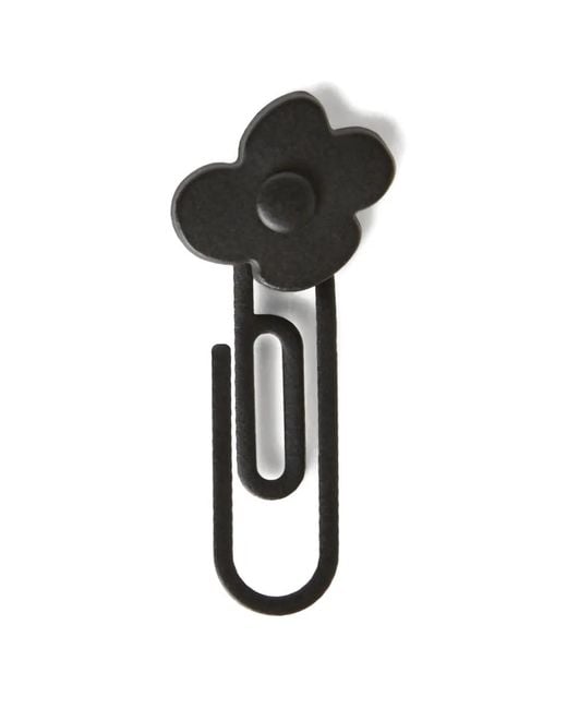 Lardini Black Flower-Shaped Clip Lapel Pin for men