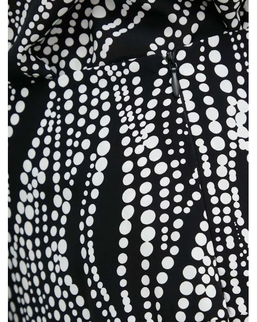The Kooples Black Wave-Print Tiered Mini Skirt