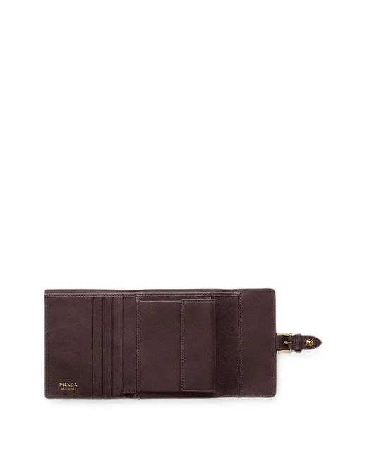Prada Brown Small Nappa Leather Wallet