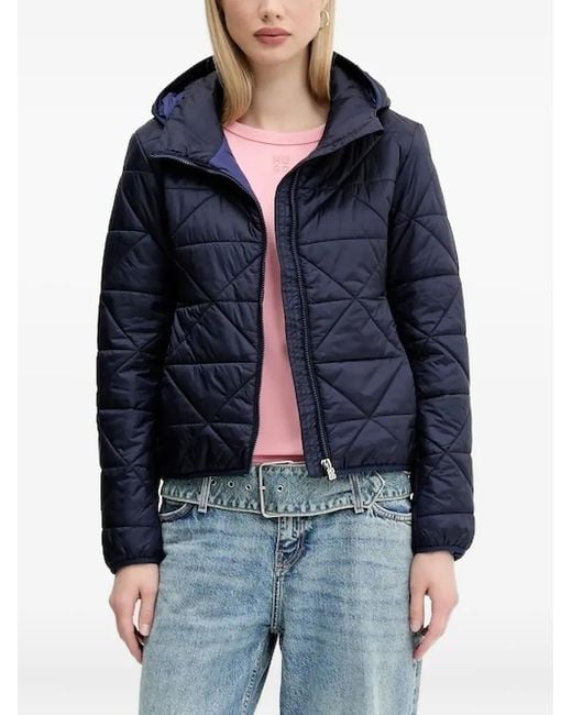 HUGO Blue Gesteppte Kapuzenjacke