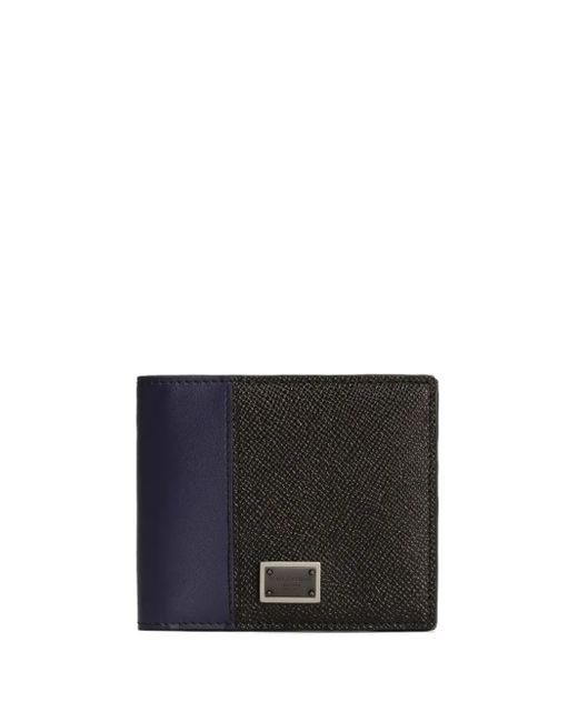 Dolce & Gabbana Black Dauphine Bifold Wallet for men