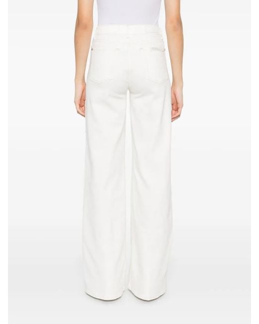 7 For All Mankind White Lotta Jeans