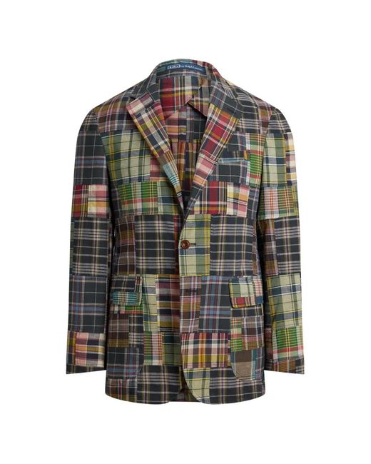 Blazer Patchwork di Polo Ralph Lauren in Gray da Uomo