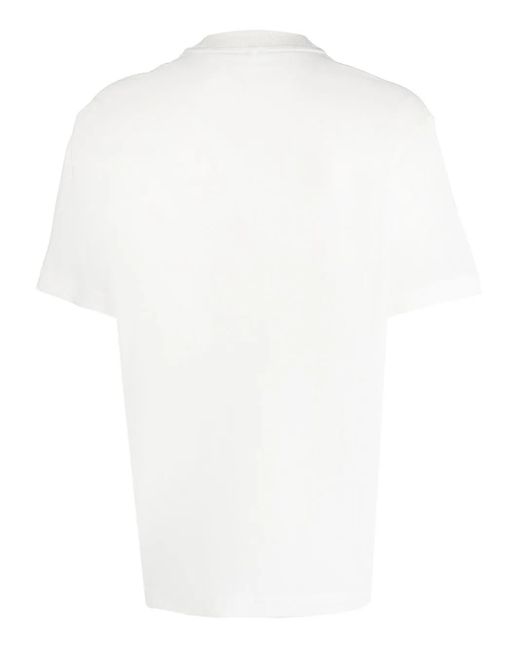 Sunnei Blue Logo-Patch T-Shirt