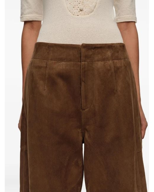 Bimba Y Lola Brown Suede Pants