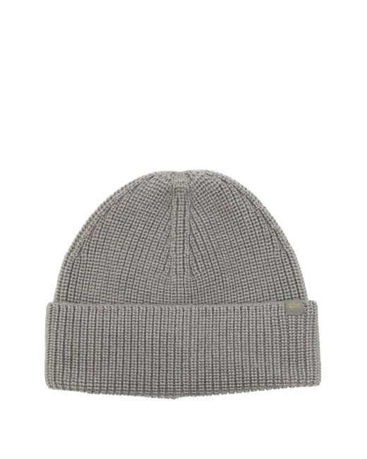 Gorro de canalé Paul & Shark de hombre de color Gray