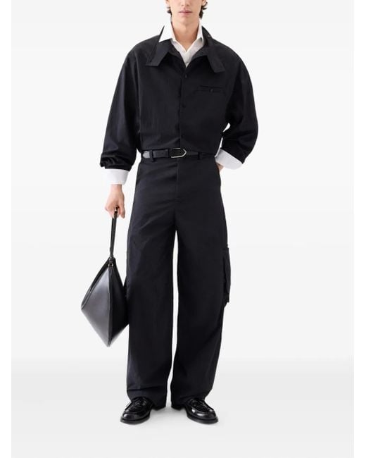 Jacquemus Black Cargo Pants for men