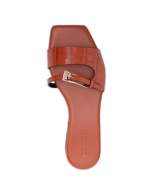 DONNARì Pink Buckle-Strap Sandals