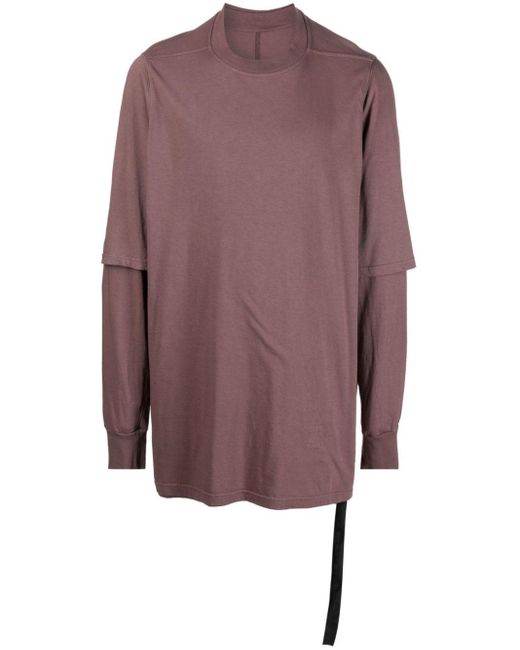 T-shirt à effet superposé Rick Owens pour homme en coloris Purple