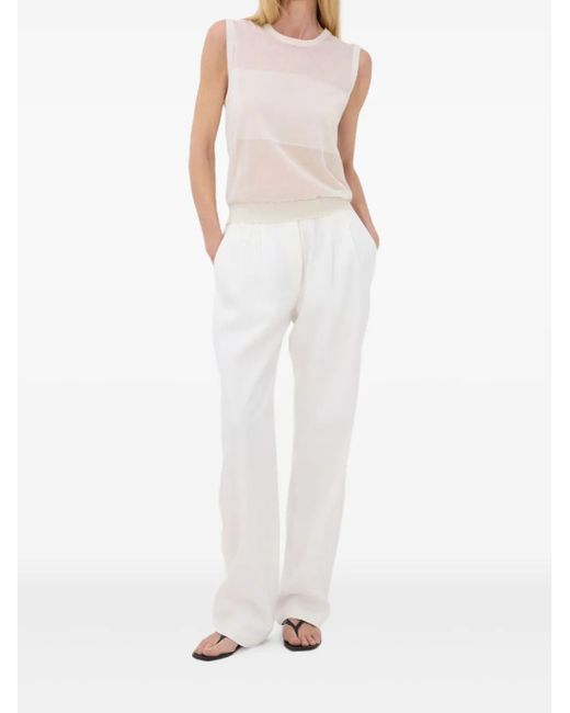 Loulou de Saison White Anita Sleeveless Top