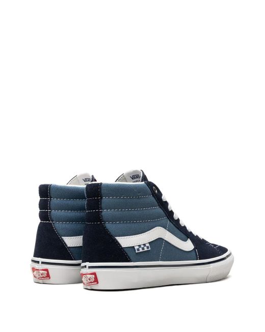 Vans Blue Skate Sk8-Hi Panelled Sneakers for men
