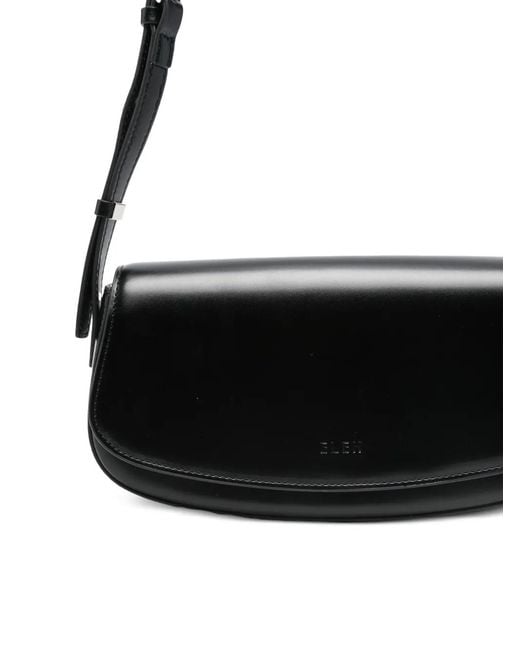 ELEH Black Logo-Detail Shoulder Bag