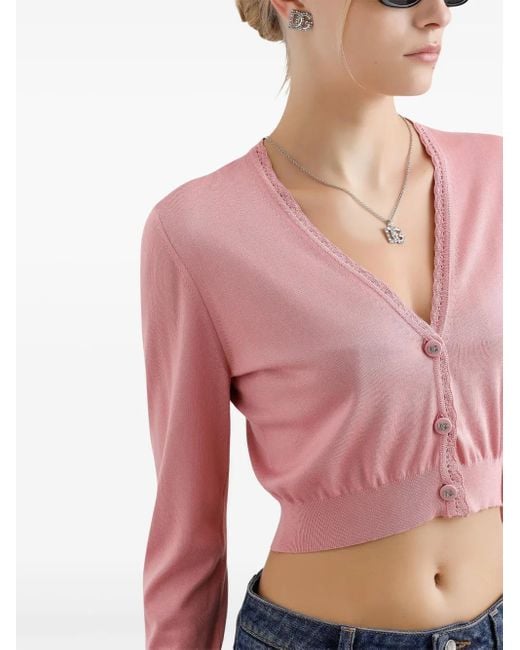 Dolce & Gabbana クロップド カーディガン Pink