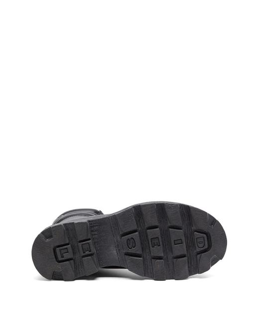 DIESEL Black D-Hammer Lace-Up Boots for men