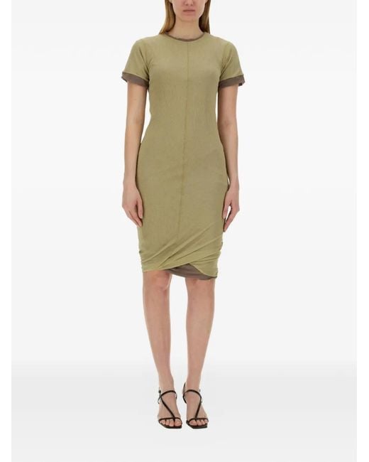Sportmax Green Memo T-Shirt Dress