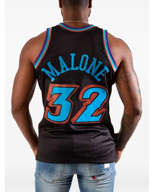 Mitchell & Ness Reload Swingman "Nba Utah Jazz 1996 Karl Malone" T-Shirt in het Blue voor heren
