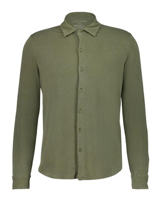 Majestic Filatures Green Long-Sleeve Shirt for men