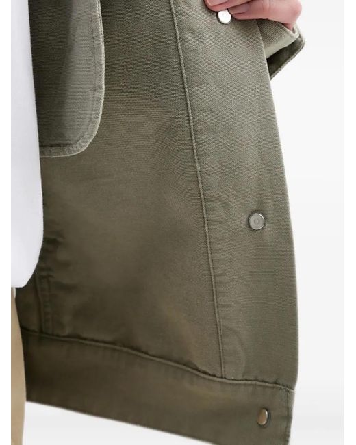 A.P.C. Cally Jack Met Knoopsluiting in het Gray
