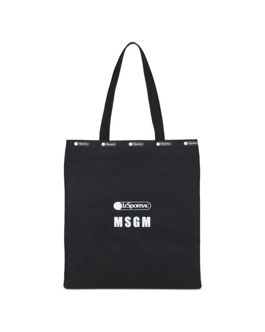MSGM Black X Lesportsac Emerald Tote Bag for men