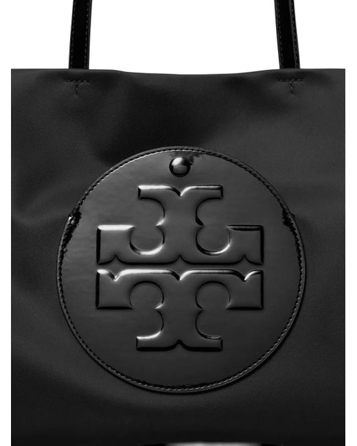 Tory Burch Black Small Ella Patent Tote