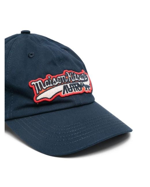 Autry Blue Caps Main Unic Maison Kitsune