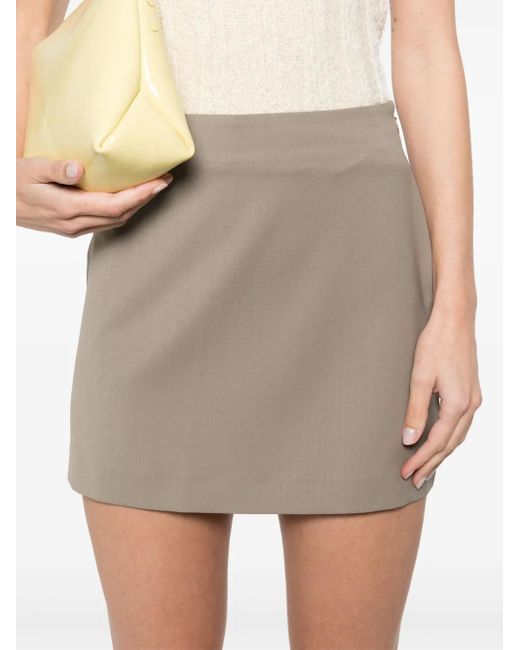 Matteau Natural Tailored Mini Skirt