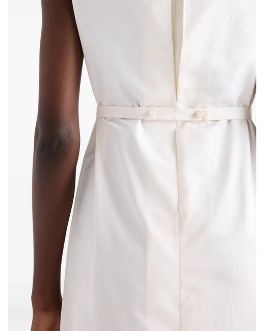 Vestido Faille Prada de color White