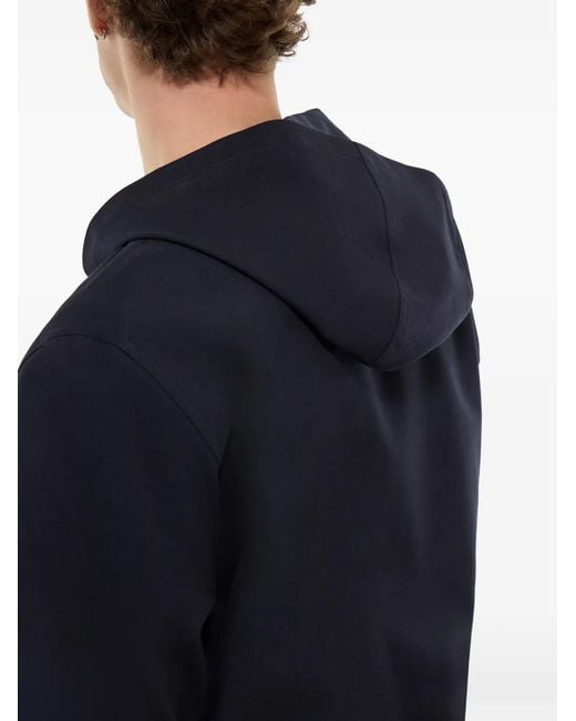 Fursac Blue Hooded Zip-Fastening Jacket for men